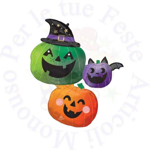 Immagine di Pallone foil supershape fun & spooky pumpkin 73x83cm