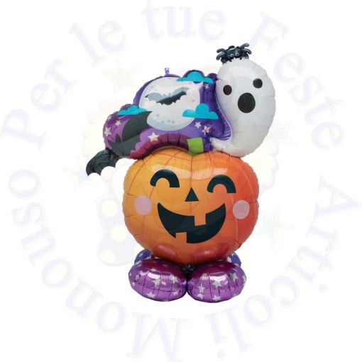 Immagine di Pallone airloonz fun & spooky ghost & pumpkin 134cm