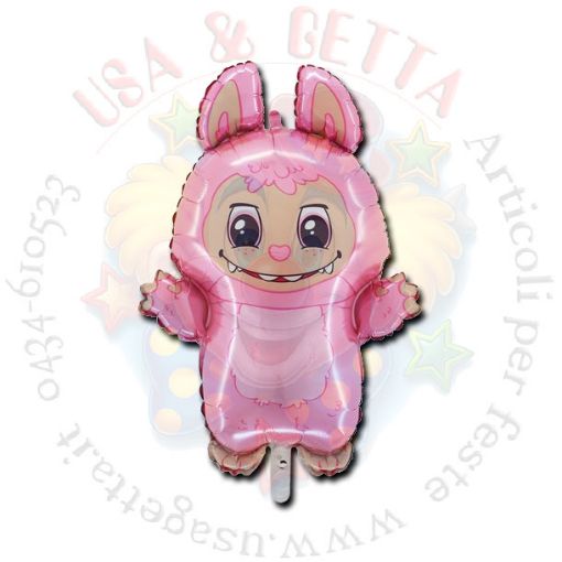 Immagine di Pallone foil Bad Bunny Pink 45x67cm