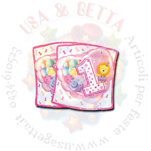Immagine di Piatti baby girl 1 19x19 10pz