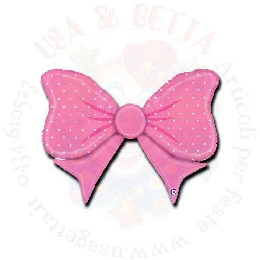 Immagine di Pallone fiocco rosa 89cm