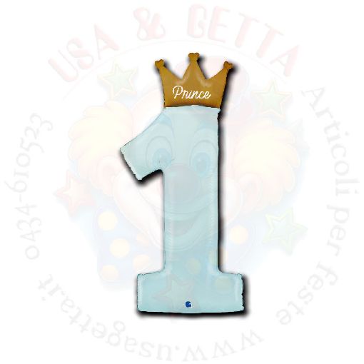 Immagine di Pallone foil my 1st birthday princes H102cm