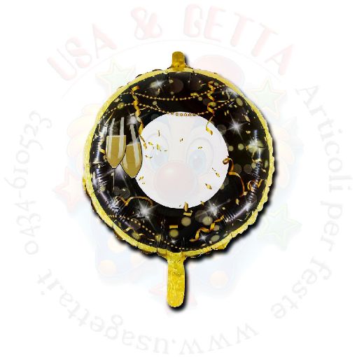 Immagine di Palloncino mylar party chic 18  45cm personalizzabile 1pz