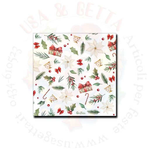 Immagine di Tovaglioli a little Christmas 33x33 16pz