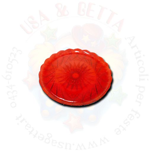 Immagine di Vassoio trinato Ø30cm rosso 1pz