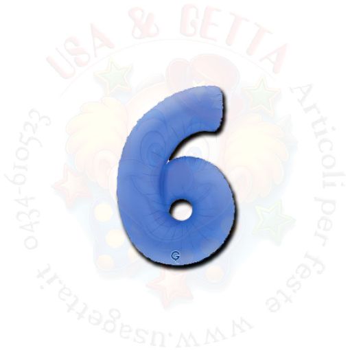 Immagine di Pallone numero 6 pastello lotus blue 102cm 1pz