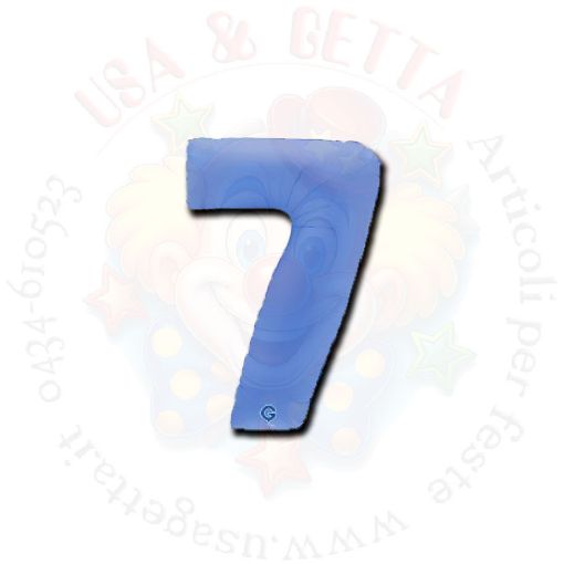 Immagine di Pallone numero 7 pastello lotus blue 102cm 1pz